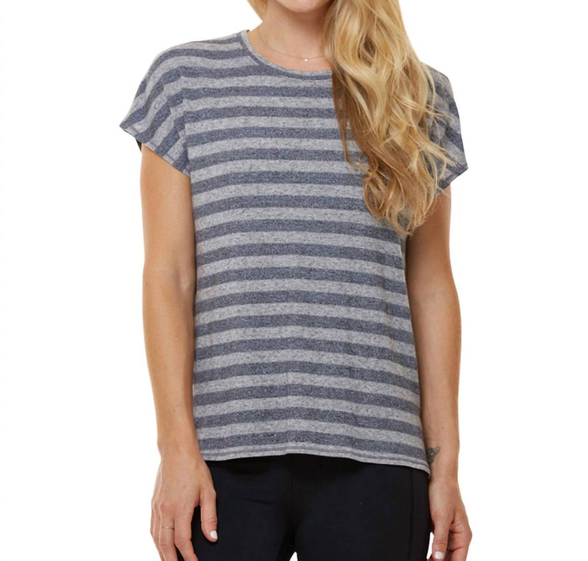 Shape Active - Stripe Boxy Tee