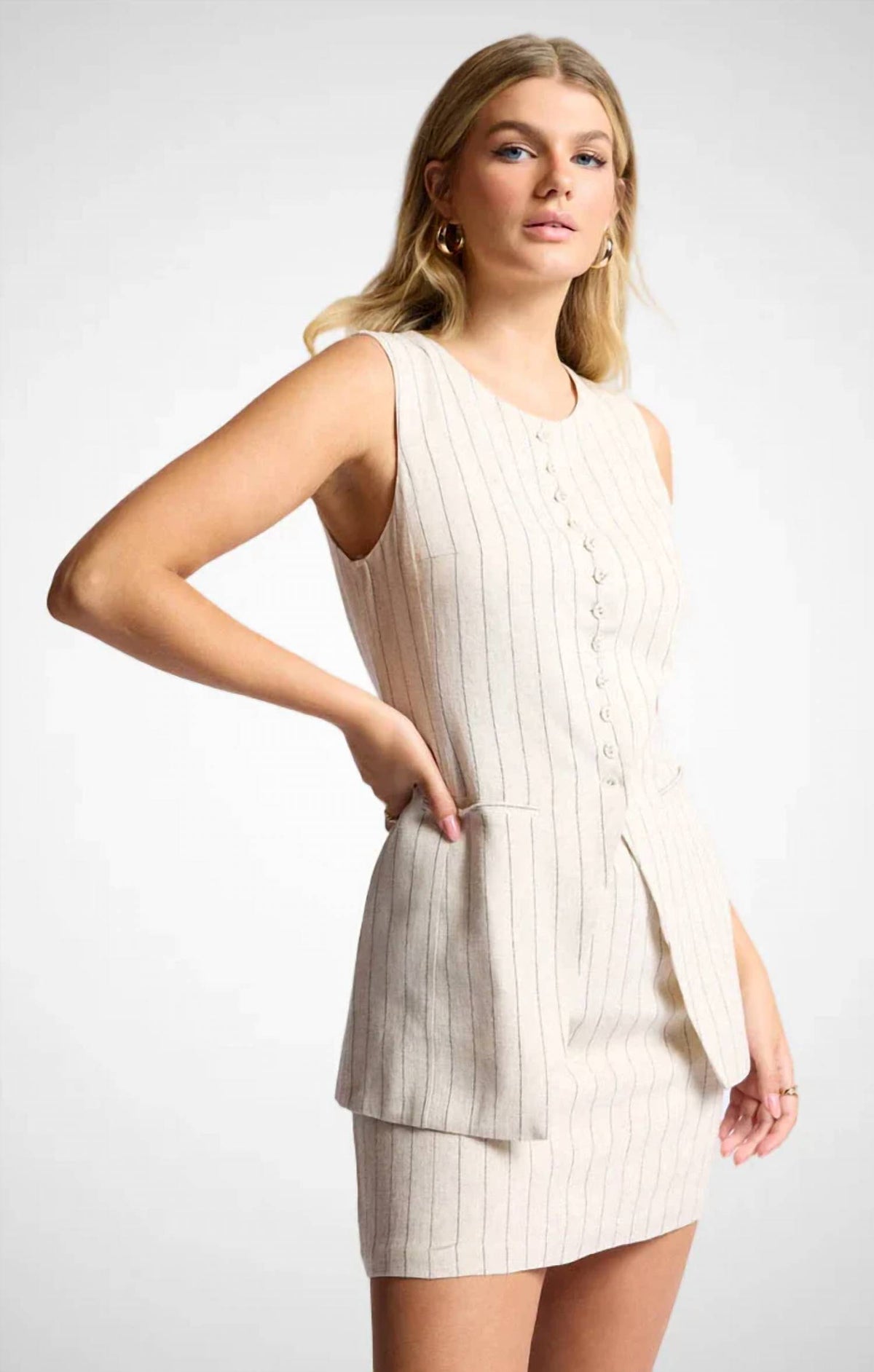 She + Sky - Baked Goods Long Vest