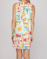She + Sky - By The Sea Shift Mini Dress