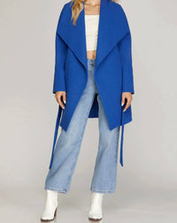 She + Sky - Long Sleeve Open Front Coat