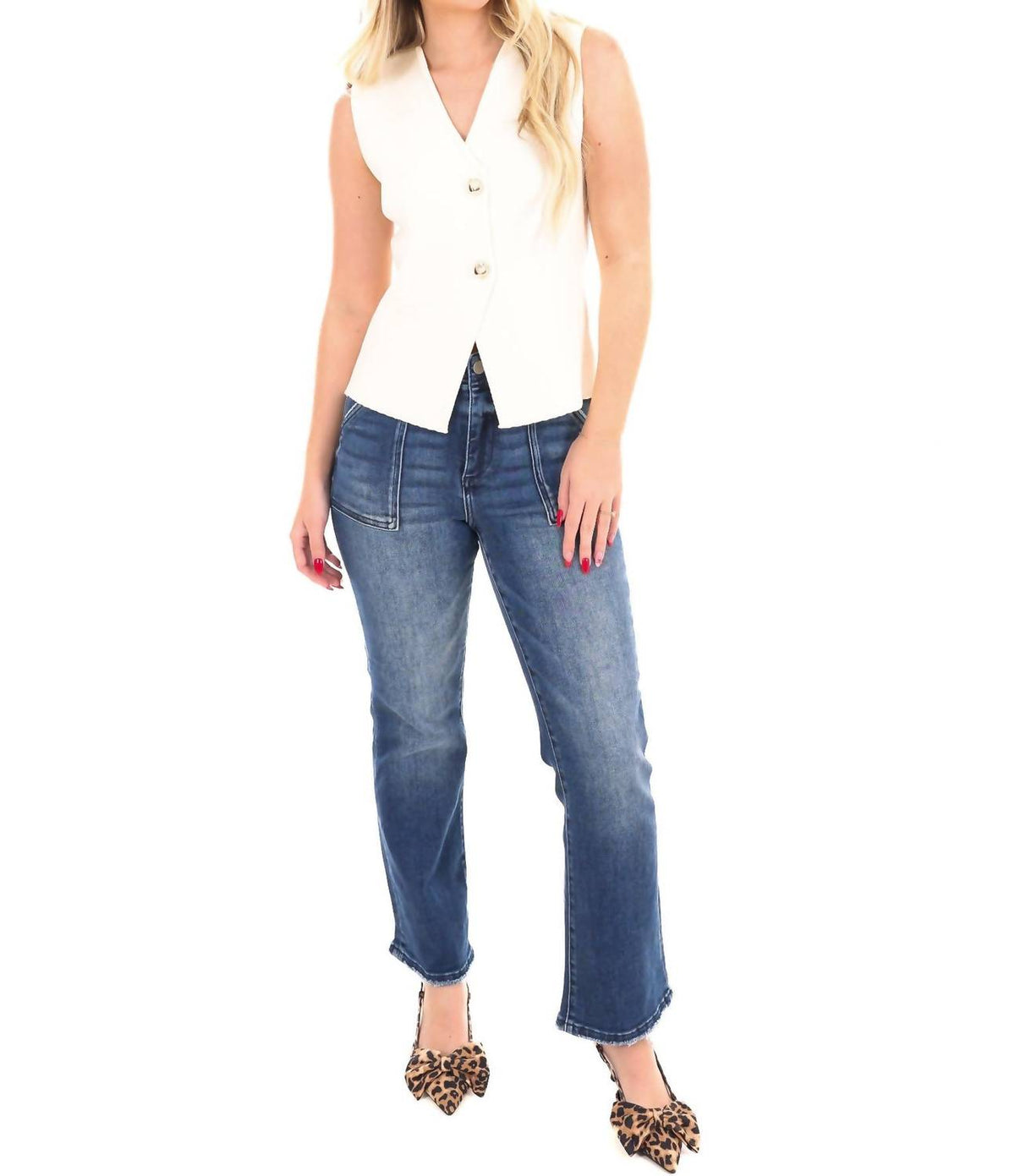 She + Sky - Make the Call Knit Sweater Vest