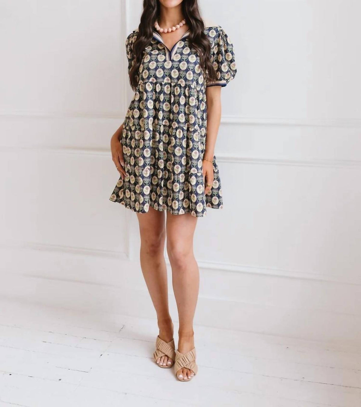 She + Sky - Midnight Blossom Mini Dress