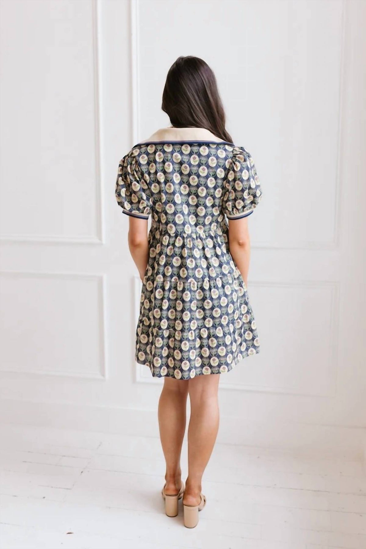 She + Sky - Midnight Blossom Mini Dress