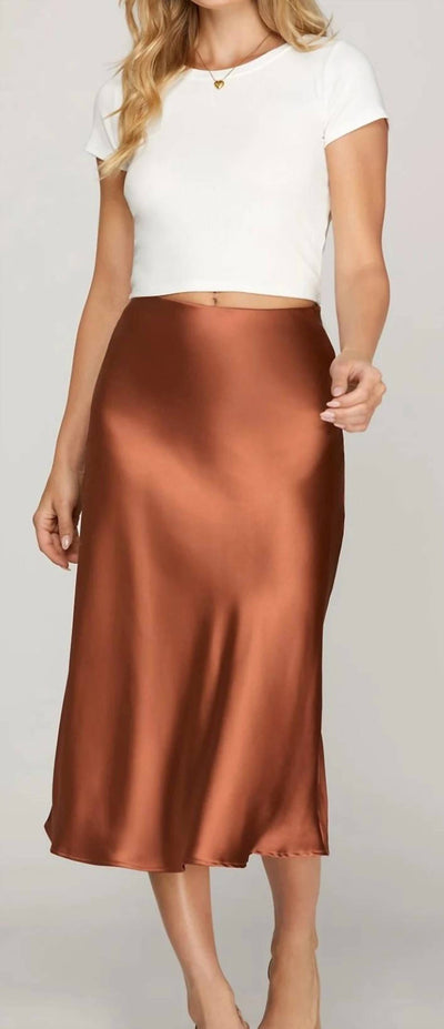 She + Sky - Silk Maxi Skirt