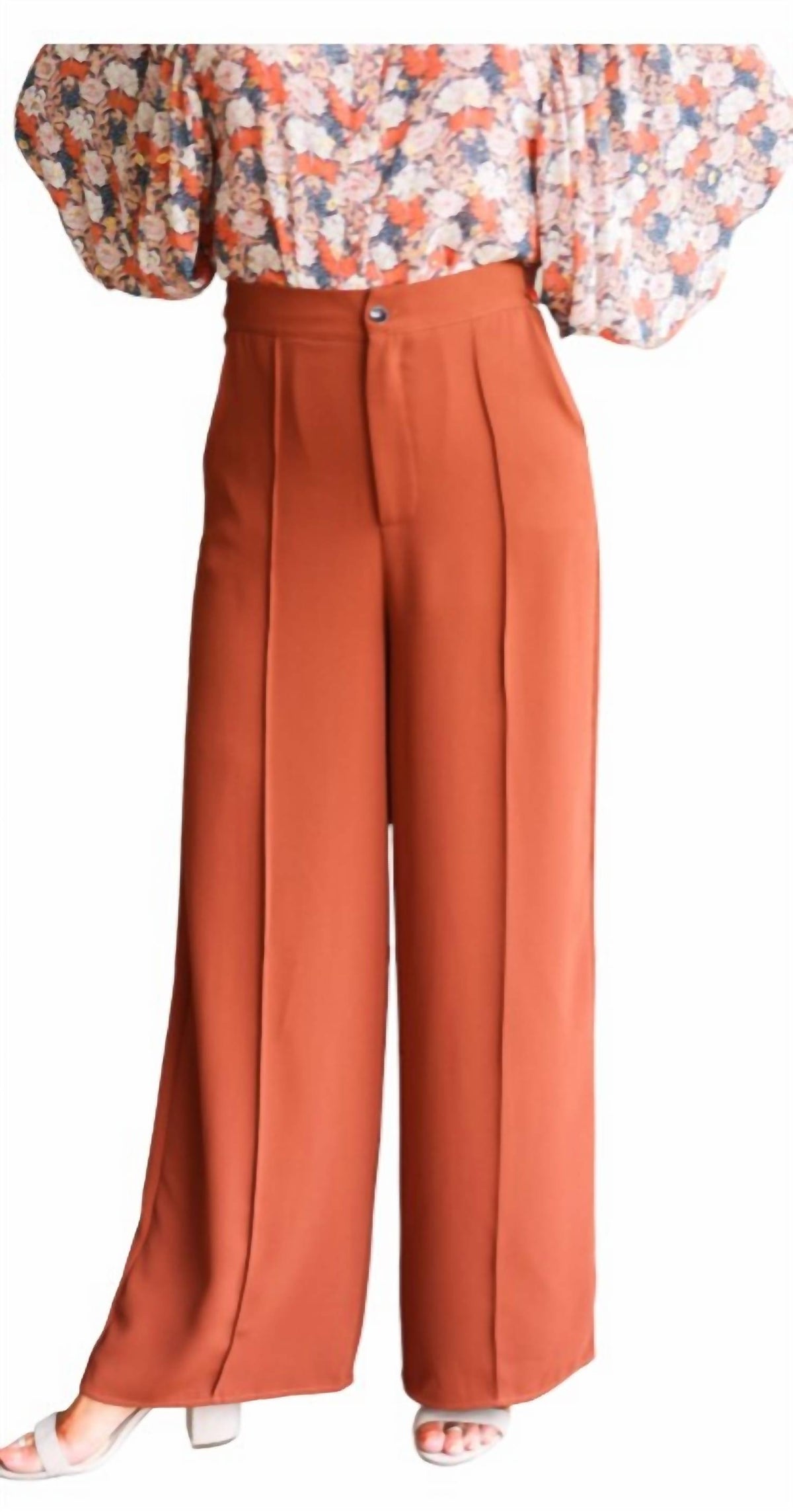 She + Sky - Woven Wide Pants