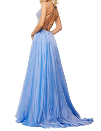 Sherri Hill - Beaded Lace-up Back Dress