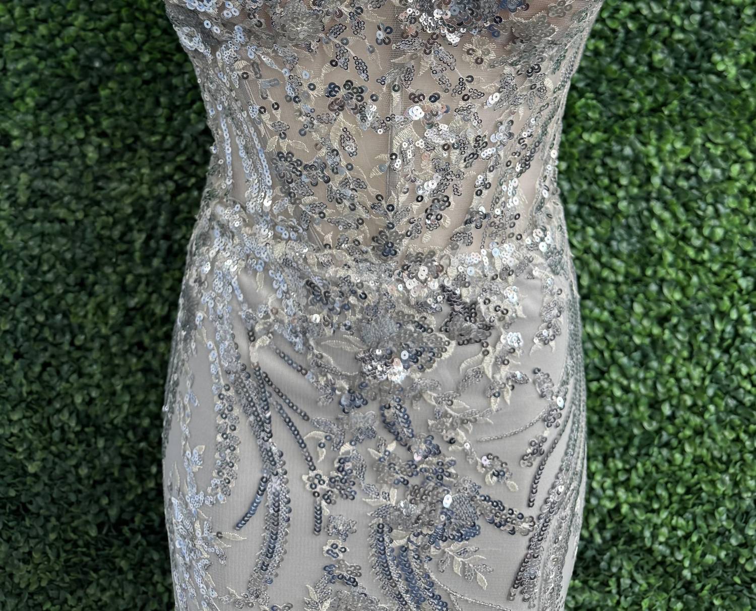 Sherri Hill - Fitted Sequin Lace Sheer Corset Bodice Gown - clothing - dresses - prom
