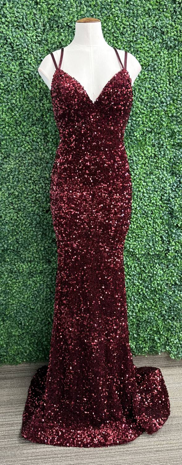 Sherri Hill - Fitted Sequin Prom Gown - clothing - dresses - prom