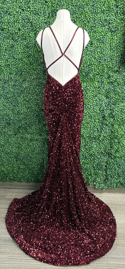 Sherri Hill - Fitted Sequin Prom Gown - clothing - dresses - prom