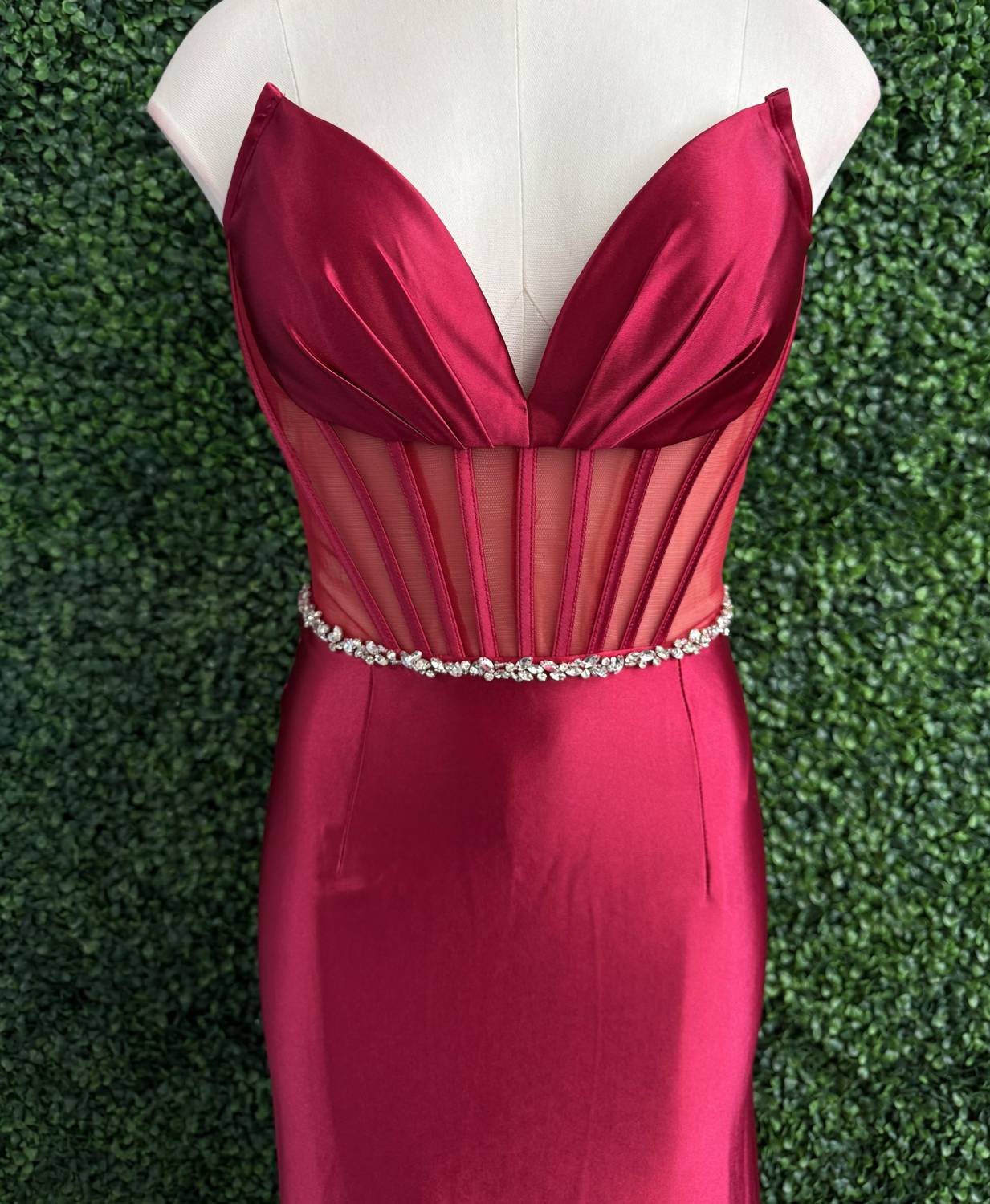 Sherri Hill - Slinky Stretch Sheer Corset Bodice Gown - clothing - dresses - prom