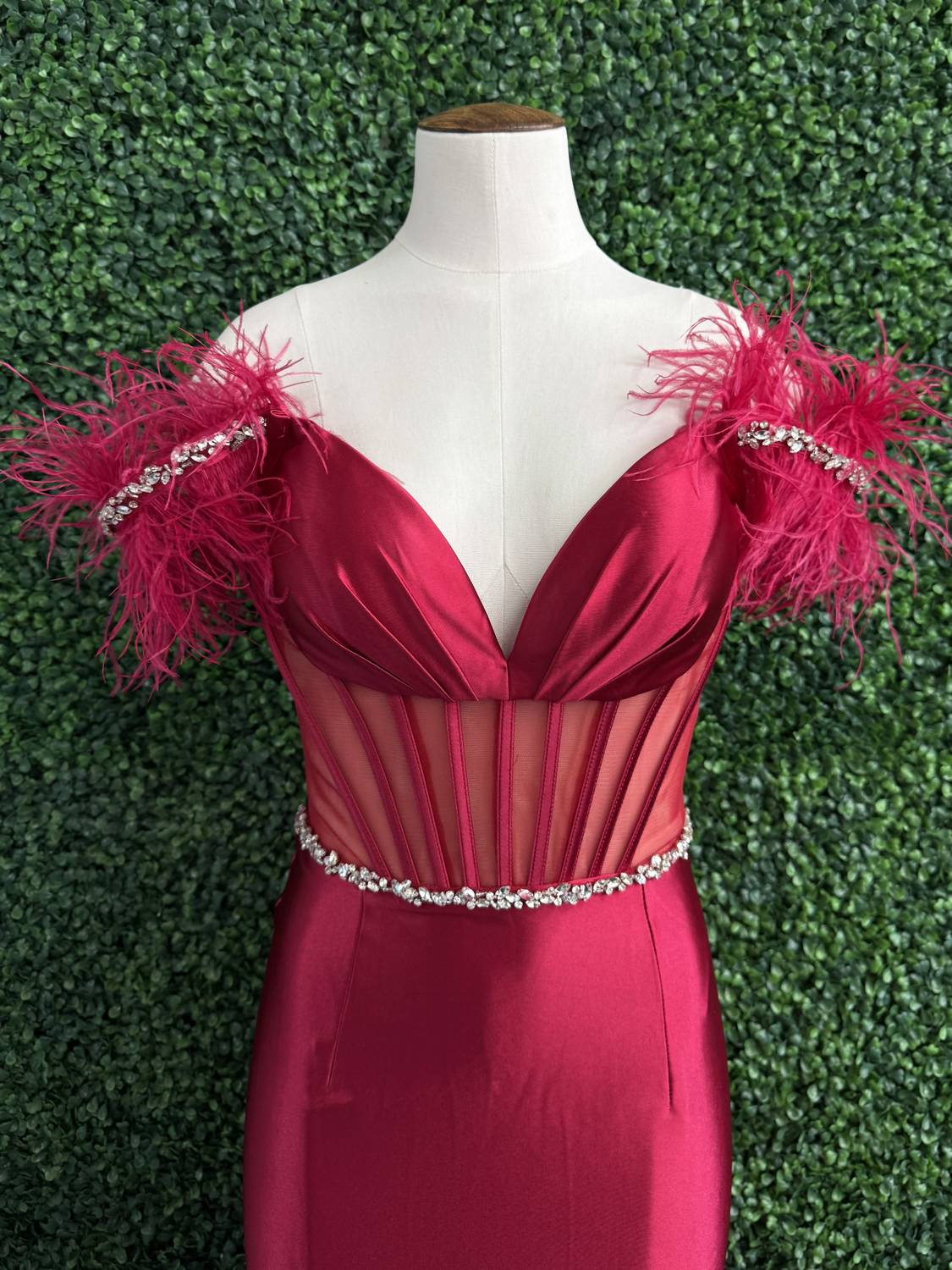 Sherri Hill - Slinky Stretch Sheer Corset Bodice Gown - clothing - dresses - prom