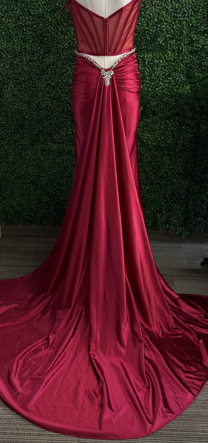 Sherri Hill - Slinky Stretch Sheer Corset Bodice Gown - clothing - dresses - prom