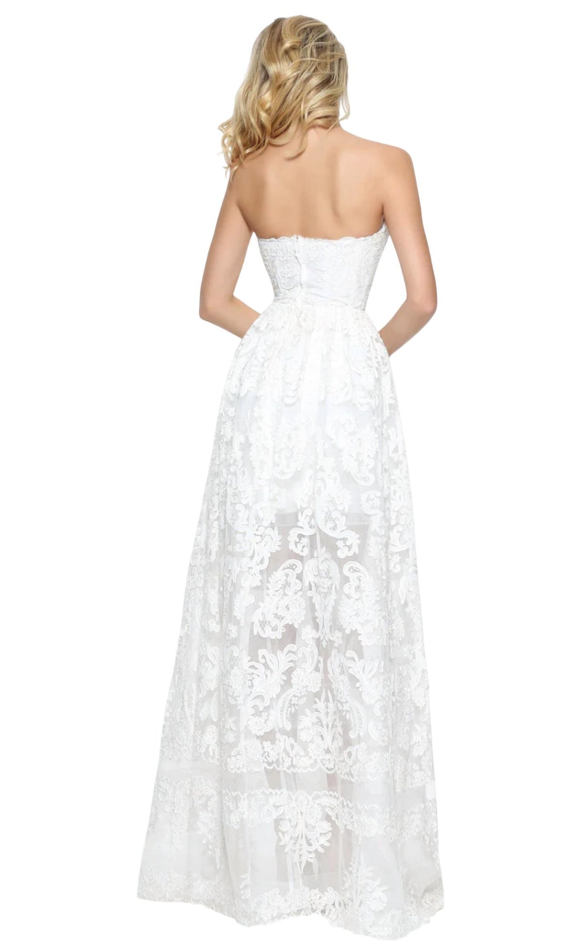 Sherri Hill - Strapless Long Prom Dress