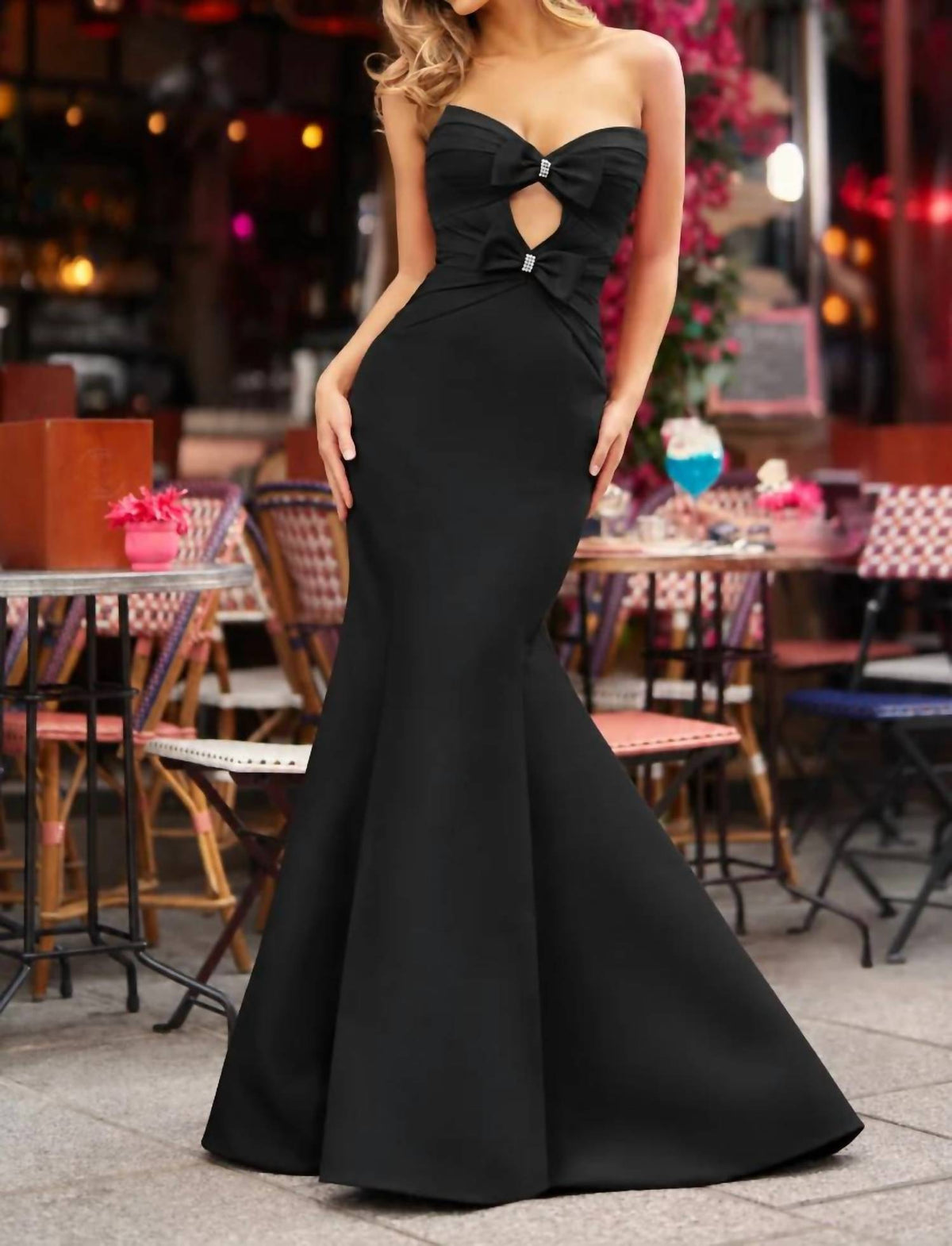 Sherri Hill - Strapless Mermaid Gown