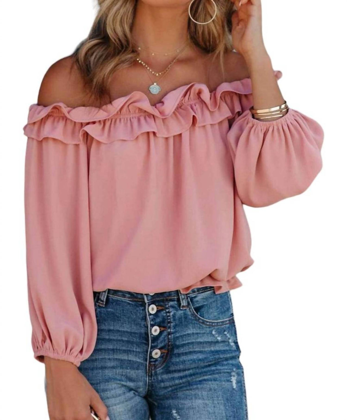 Shewin - Ruffle My Feathers Blouse
