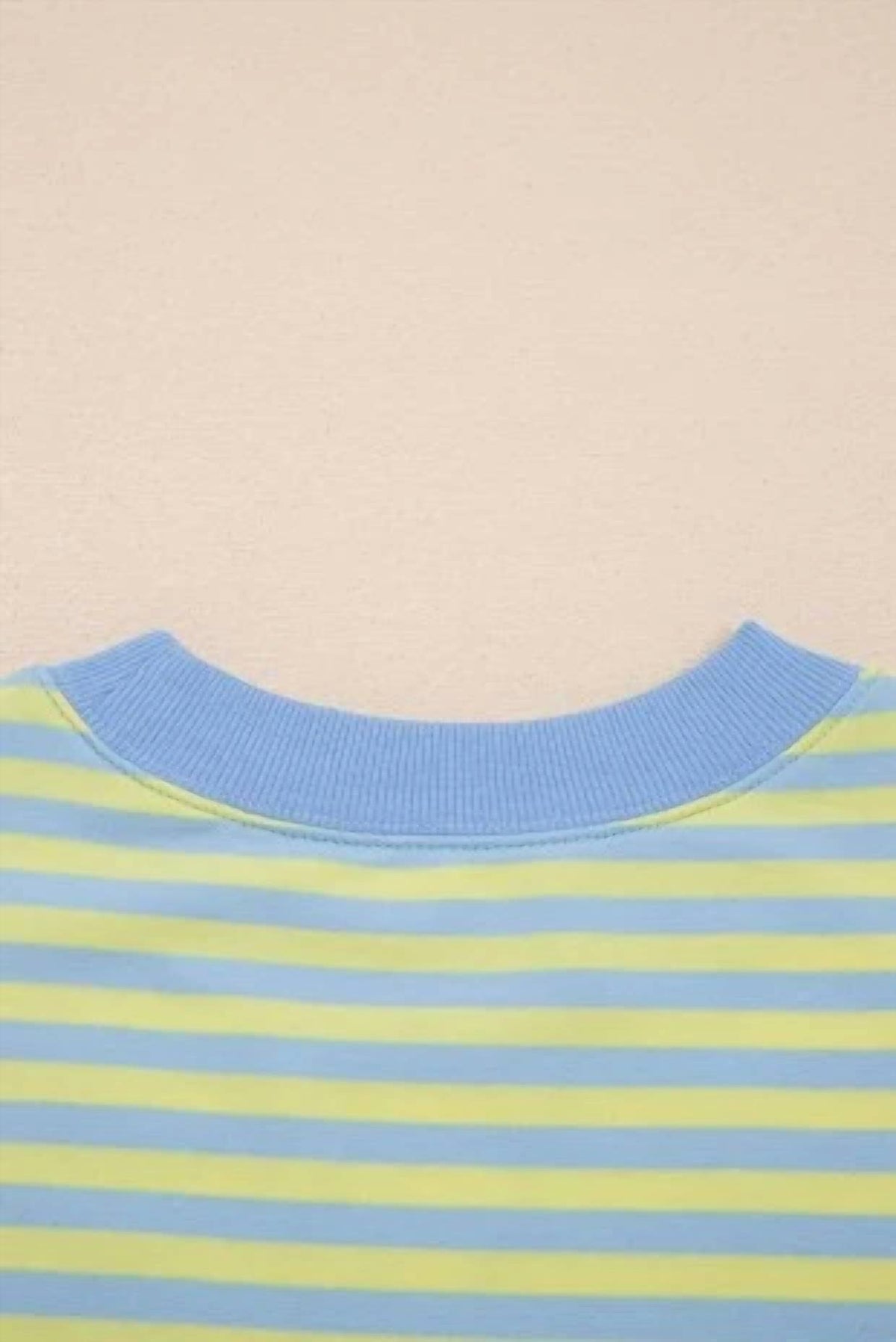 Shewin - Stripe Colorblock Pullover And Shorts Set
