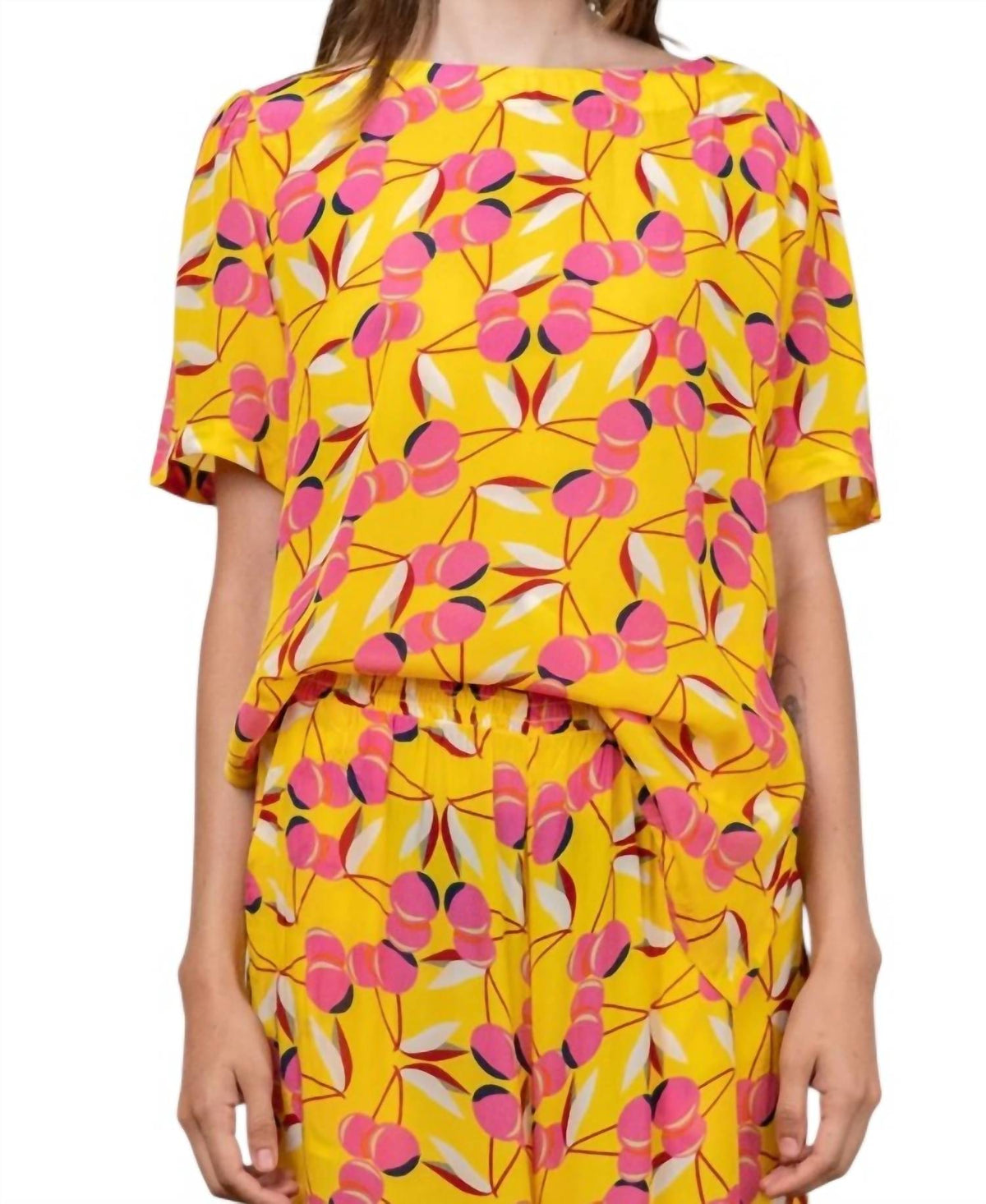 Shine - Cherry Silk Tee