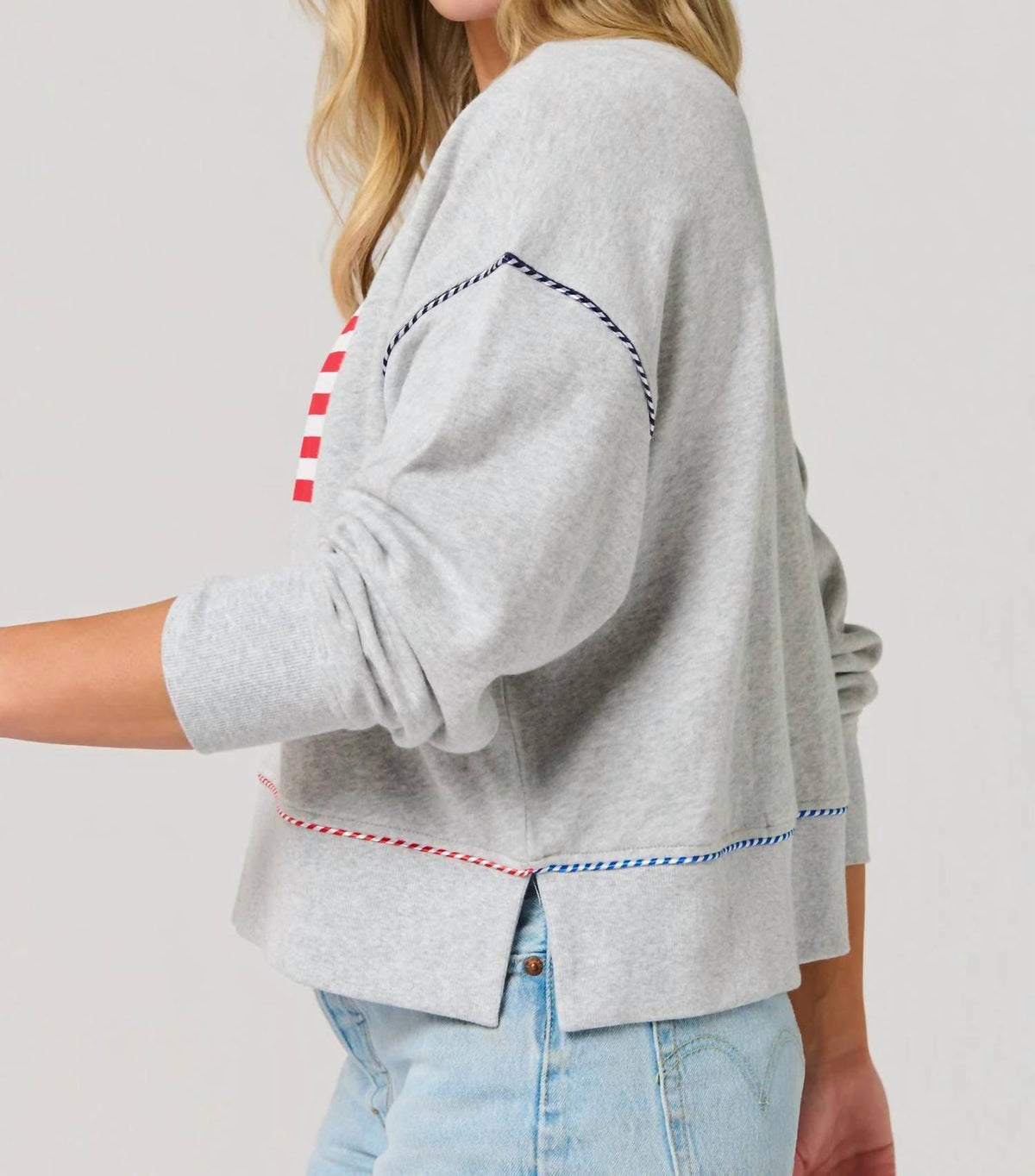 Shiraleah - American Flag Sweatshirt