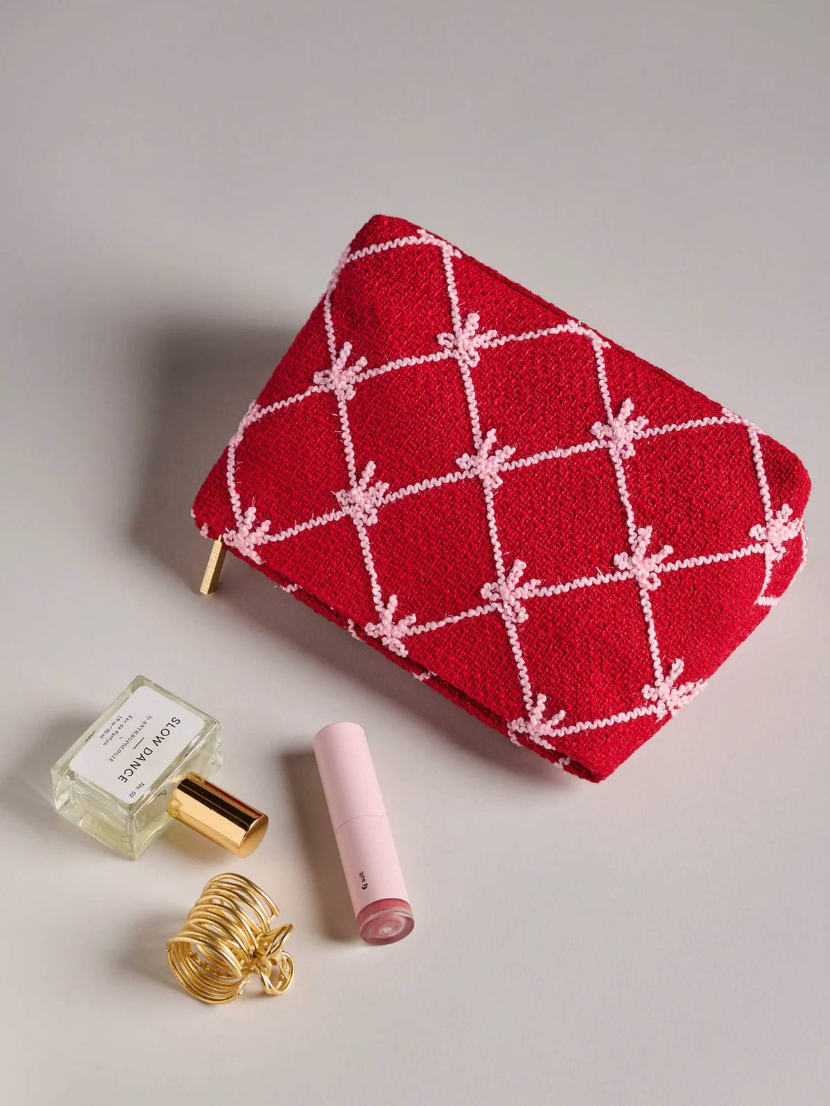 Shiraleah - Tinsel Bow Zip Pouch