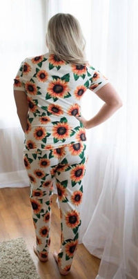 Shirley Stone - Sunflower Loungewear Set - clothing - floral - loungewear