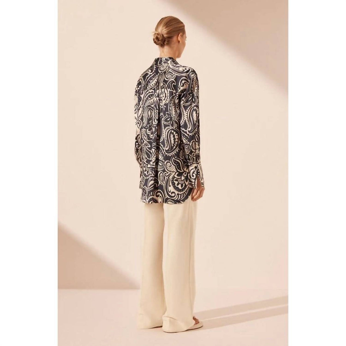 Shona Joy - ANTHEA SILK RELAXED SHIRT