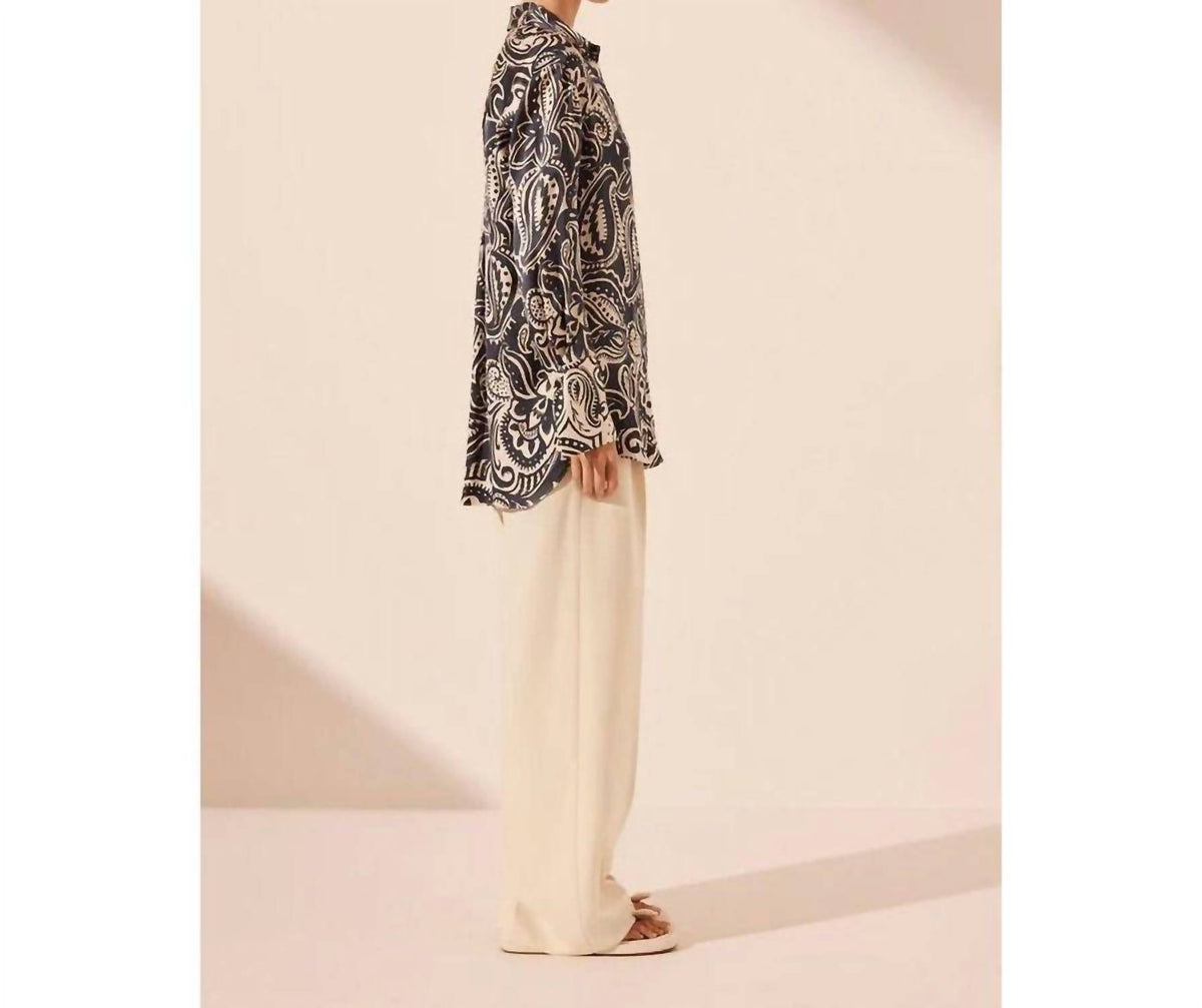 Shona Joy - ANTHEA SILK RELAXED SHIRT