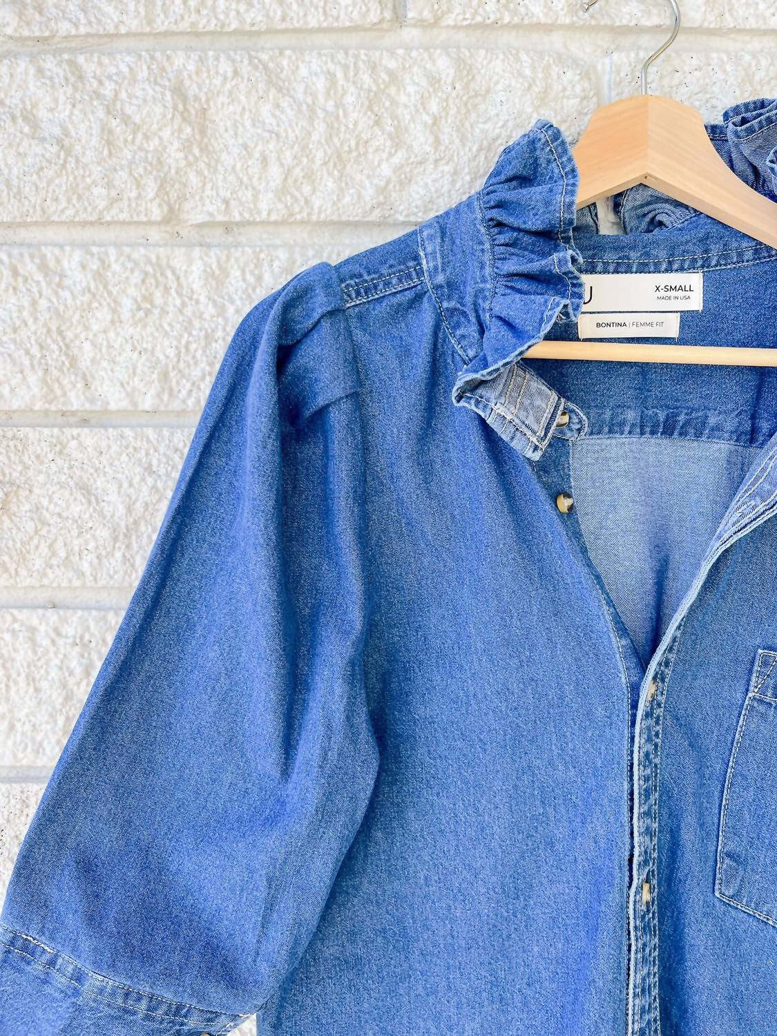 Shop Kmj - Bontina Button - up - blue - button - down - shirts - clothing