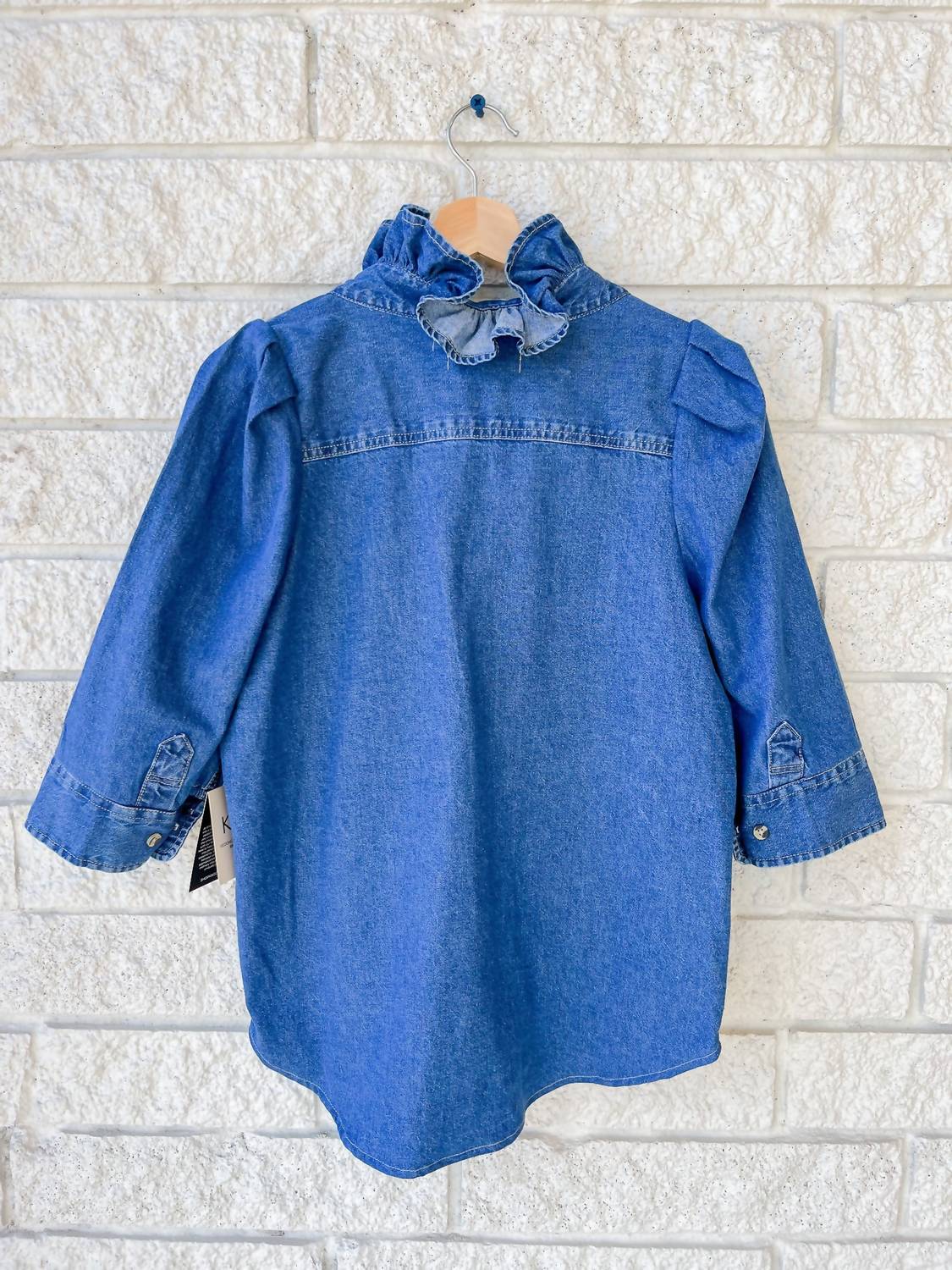 Shop Kmj - Bontina Button - up - blue - button - down - shirts - clothing