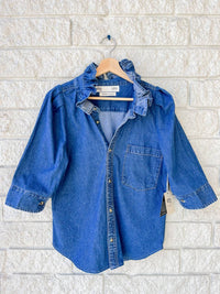 Shop Kmj - Bontina Button - up - blue - button - down - shirts - clothing