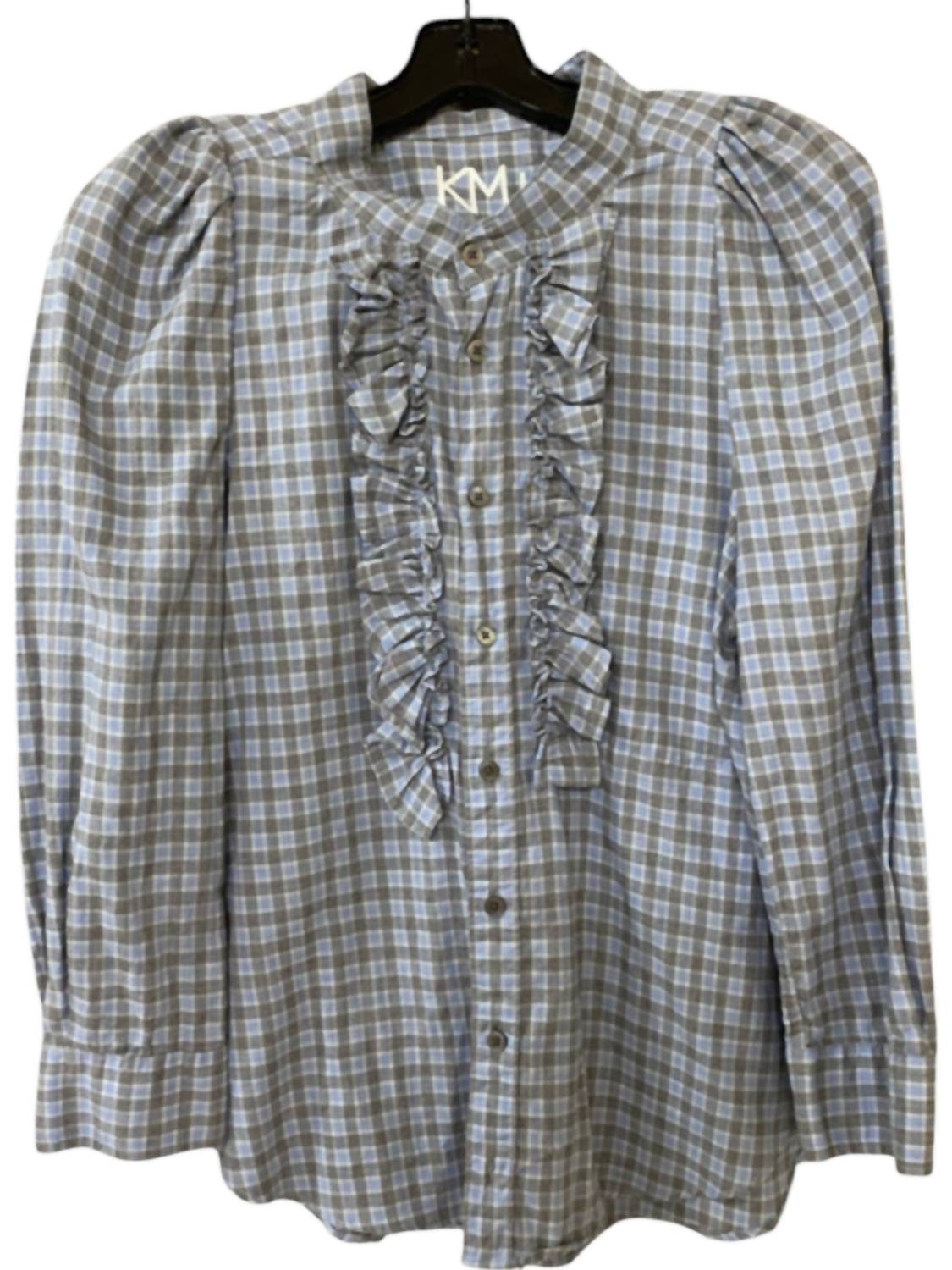 Shop Kmj - Women's Cleo Shirt - blue - button - down - shirts - clothing