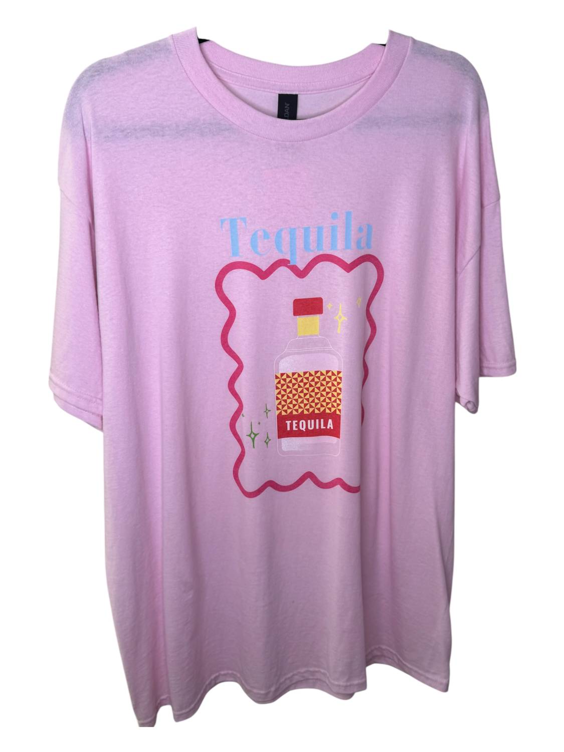 Shopthetinycloset - Women's Tequila T-shirt - clothing - graphic - pink
