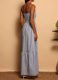 Shore - Sabrina Maxi Dress - blue - clothing - dresses