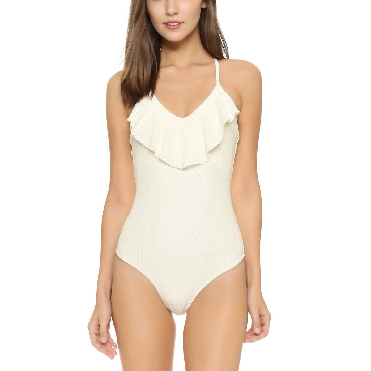 Shoshanna - Daisy Ruffle Maillot One Piece