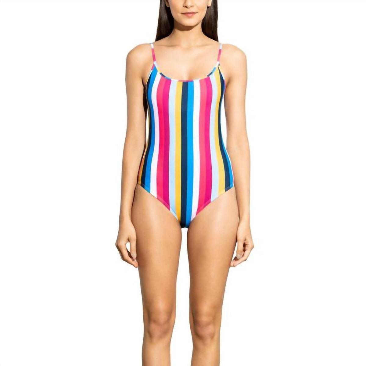 Shoshanna - Rainbow Stripe Cami Classic One Piece