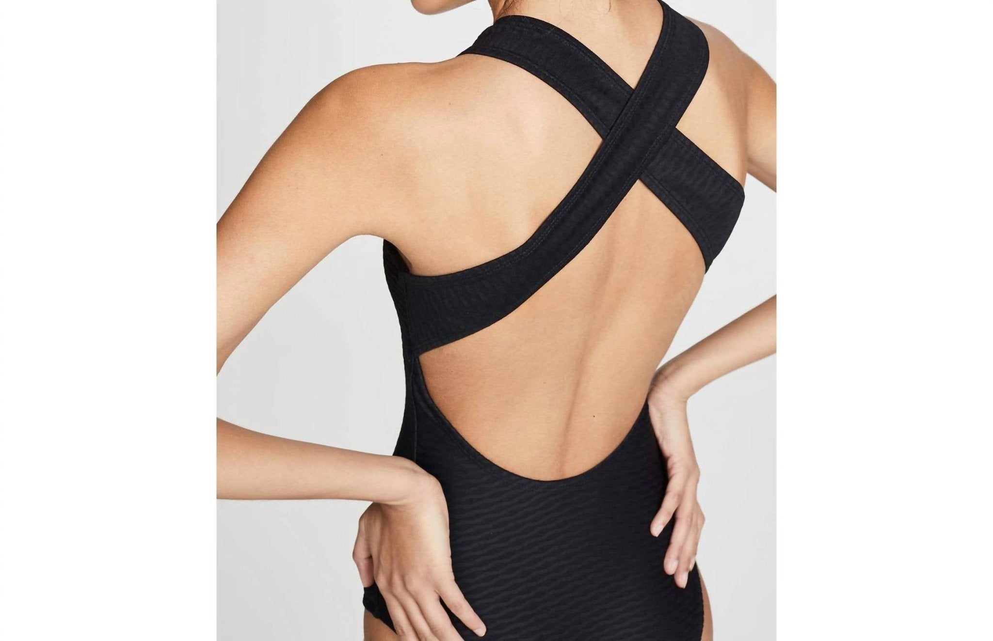 Shoshanna - Women's Standard Tide High Neck One Piece - black - clothing - one - pieces
