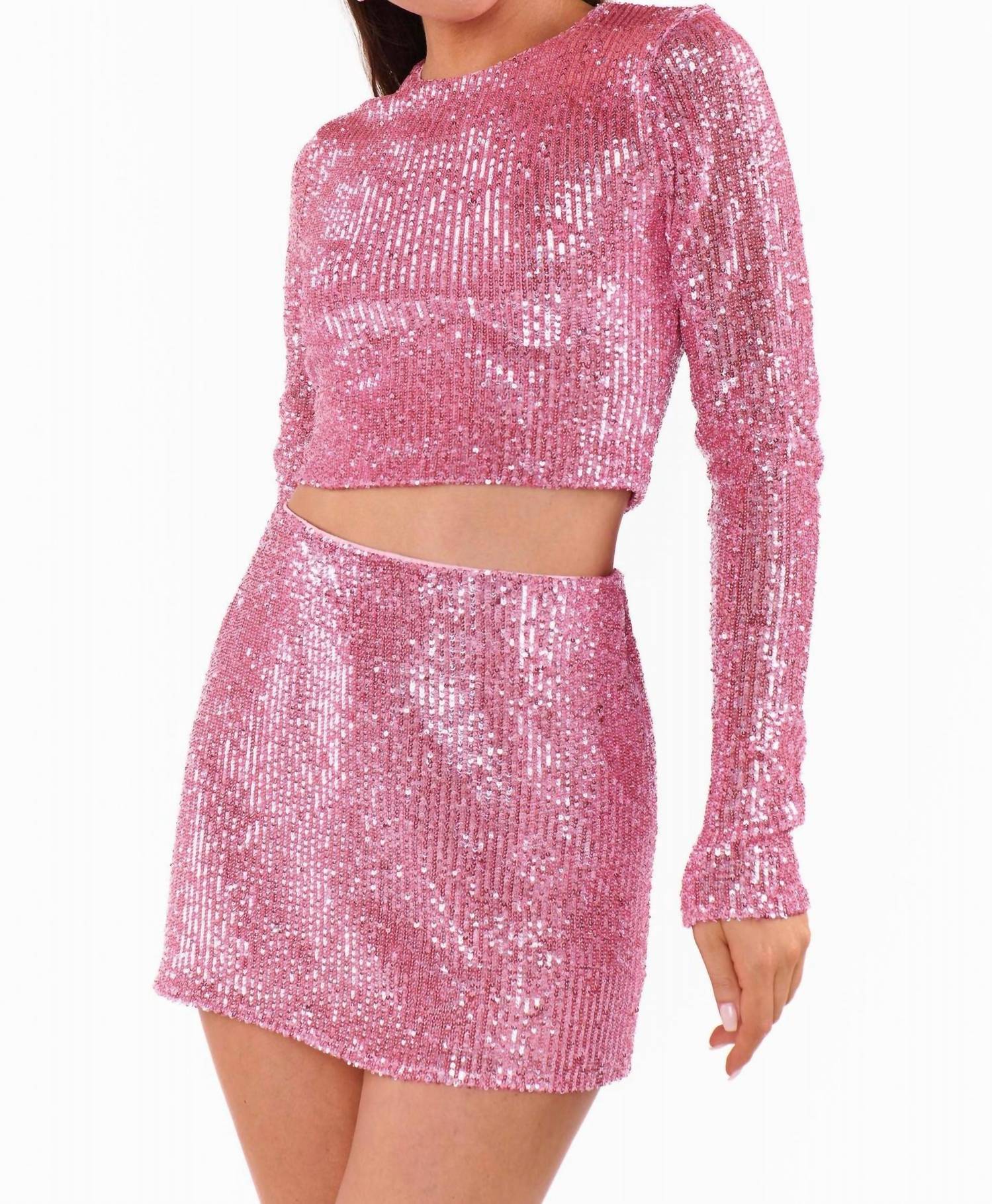 Show Me Your Mumu - Women's Last Call Sequins Top - blouses - clothing - patterned