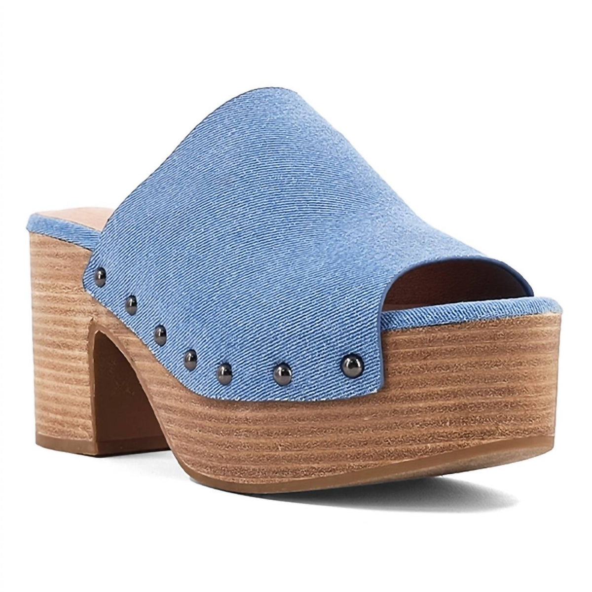 Shu Shop - Gina Studded Platform Block Heel Clogs