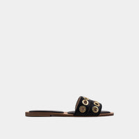 Shu Shop - Women's Codie Black Gold Sandals