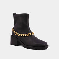 Shu Shop - Women's Yenni Combat Boot with Chain
