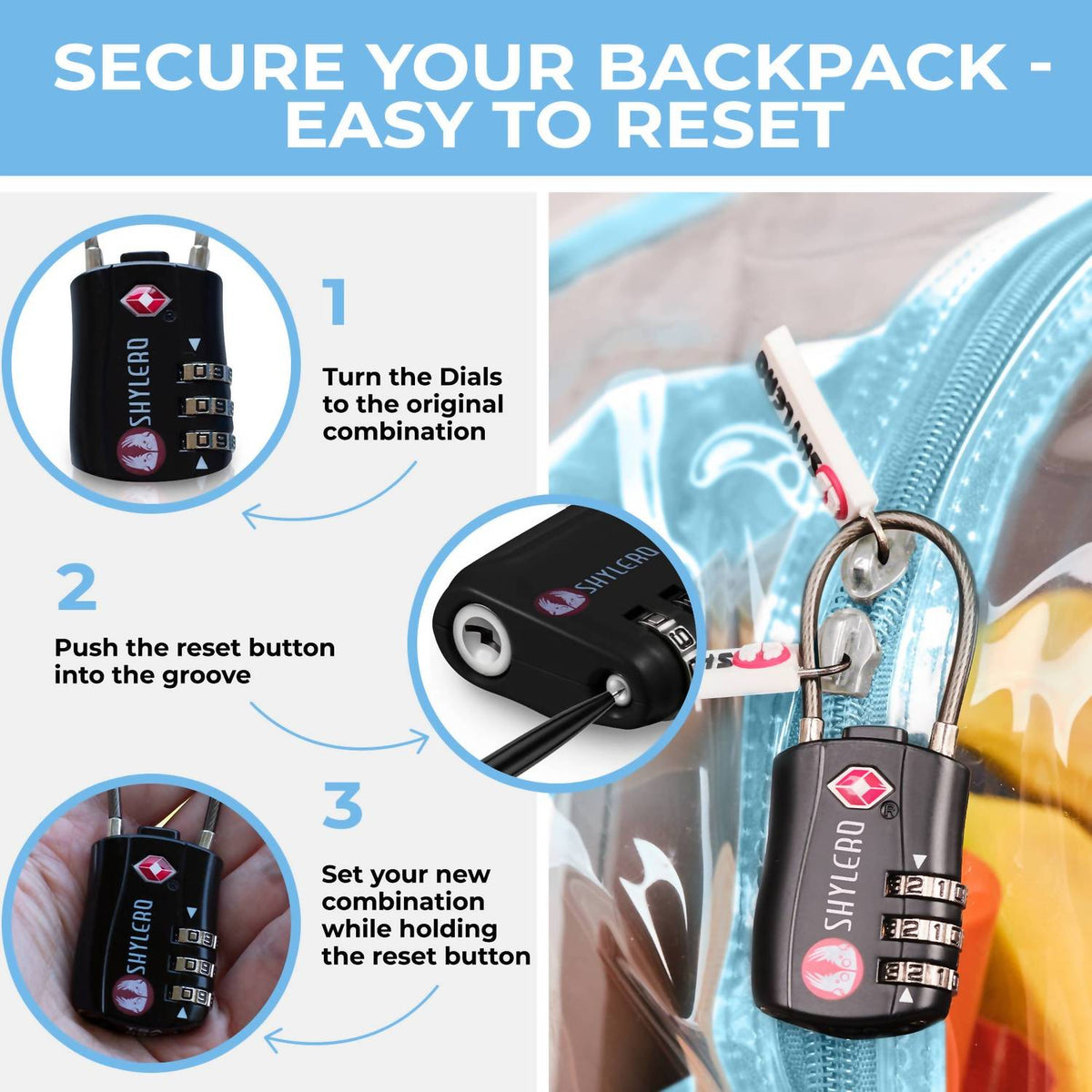 Shylero - Women's Clear Backpack