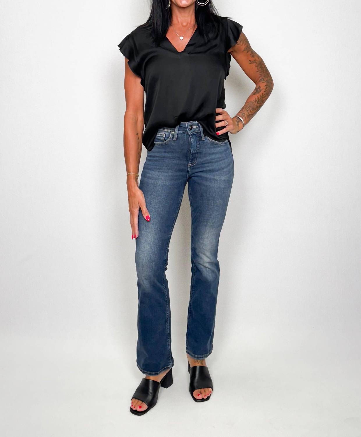 Silver Jeans Co - Infinite Fit Mid Rise Bootcut Jeans - blue - boot - cut - clothing