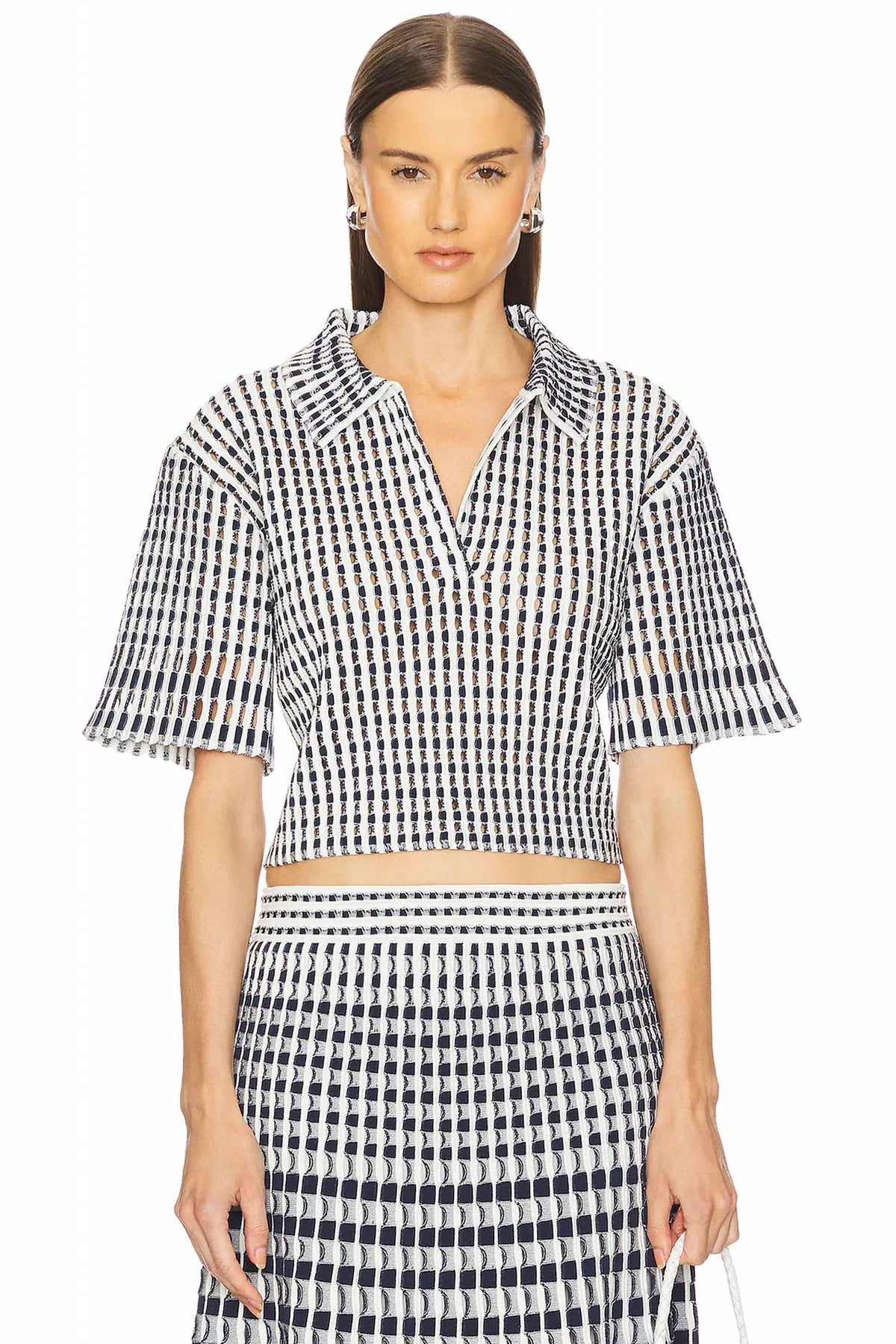 Simkhai - Adley Cropped Polo Shirt
