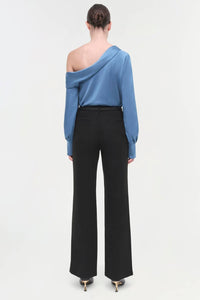 Simkhai - Alice One Shoulder Long Sleeve Top - blouses - blue - clothing