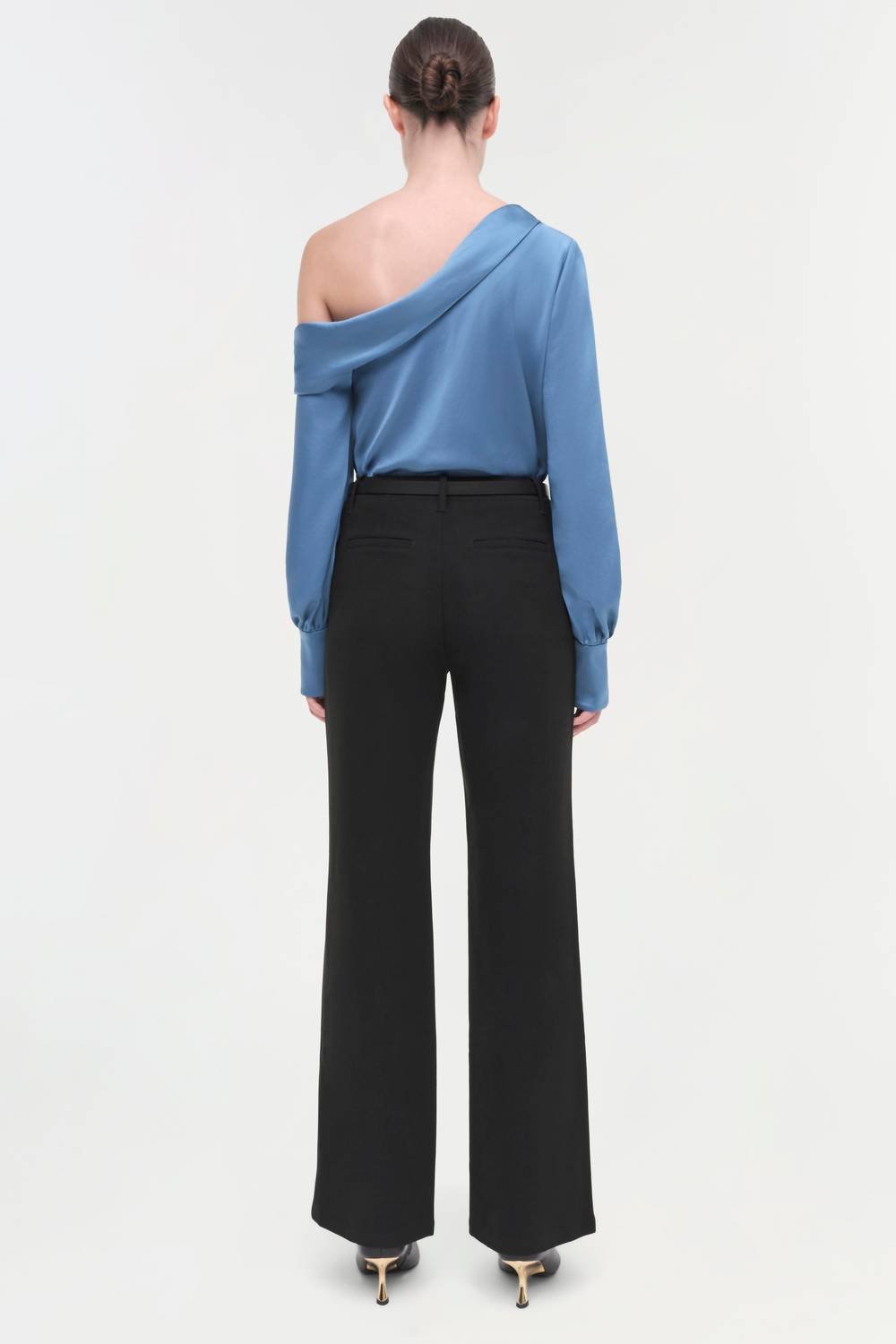 Simkhai - Alice One Shoulder Long Sleeve Top - blouses - blue - clothing