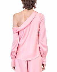 Simkhai - Alice One Shoulder Top - blouses - clothing - pink