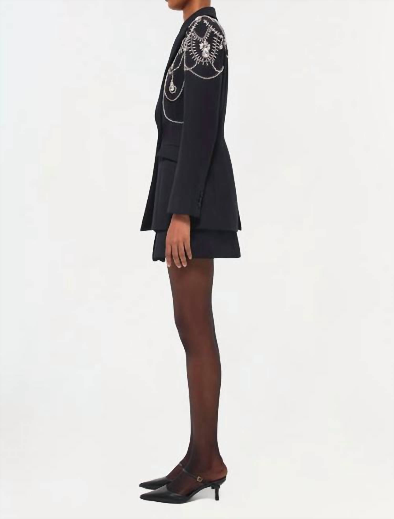 Simkhai - Getty Single Breasted Blazer - black - blazers - clothing