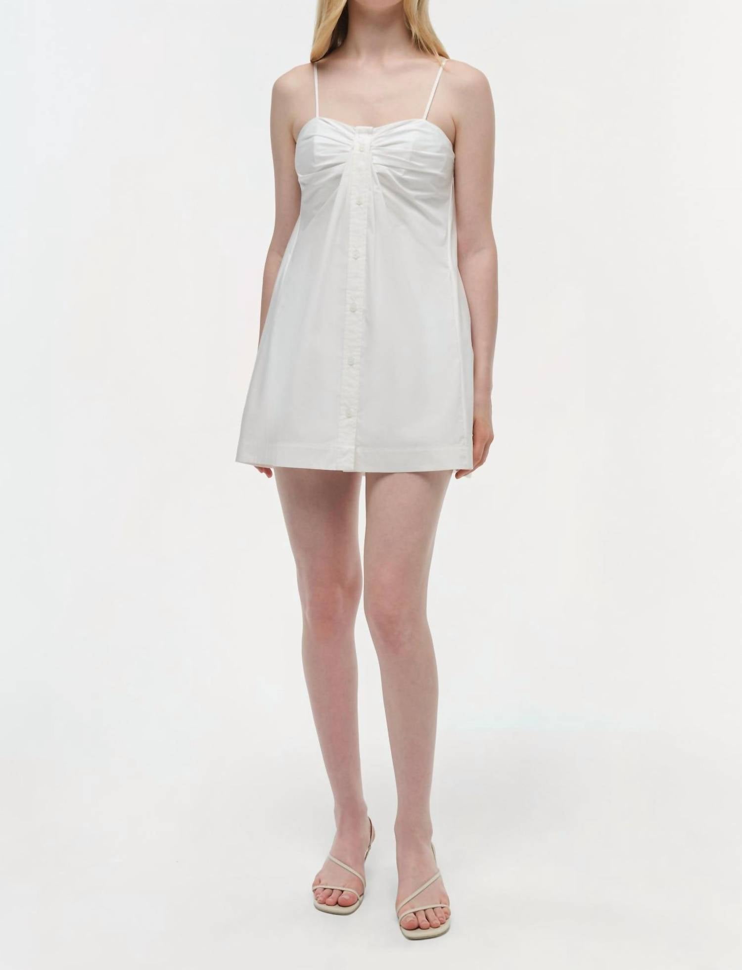 Simkhai - Kendall Twisted Button Front Dress - clothing - collection:Graddresses(Auto) - cotton - blend
