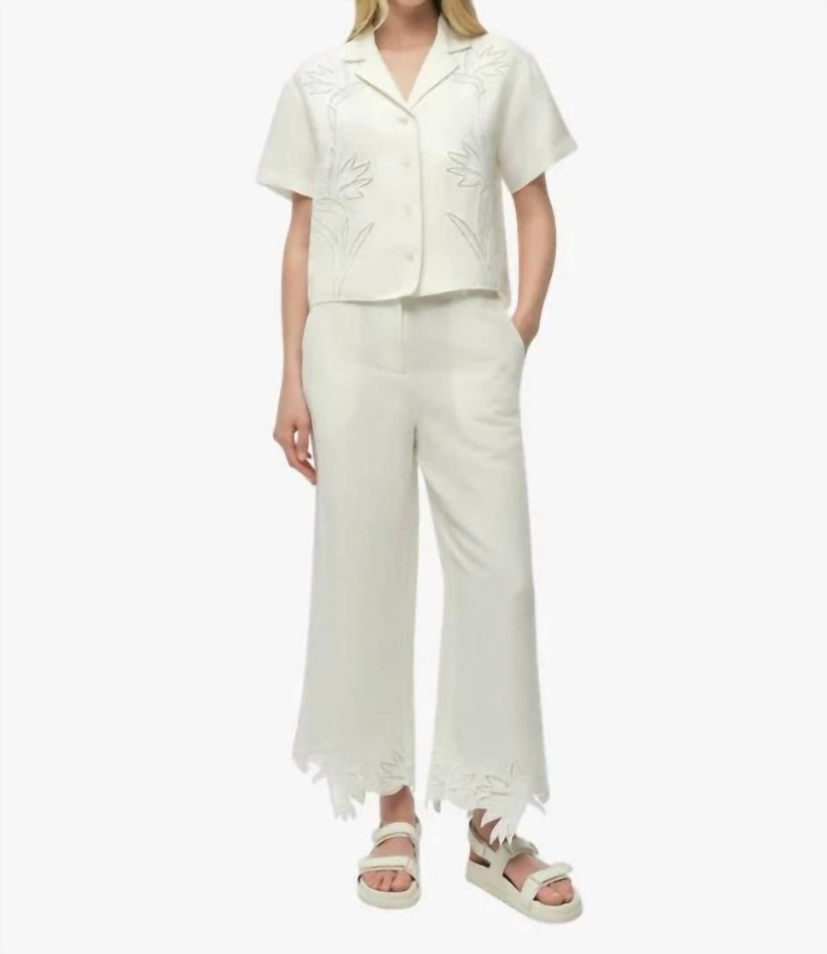 Simkhai - Louisa Embroidered Camp Shirt