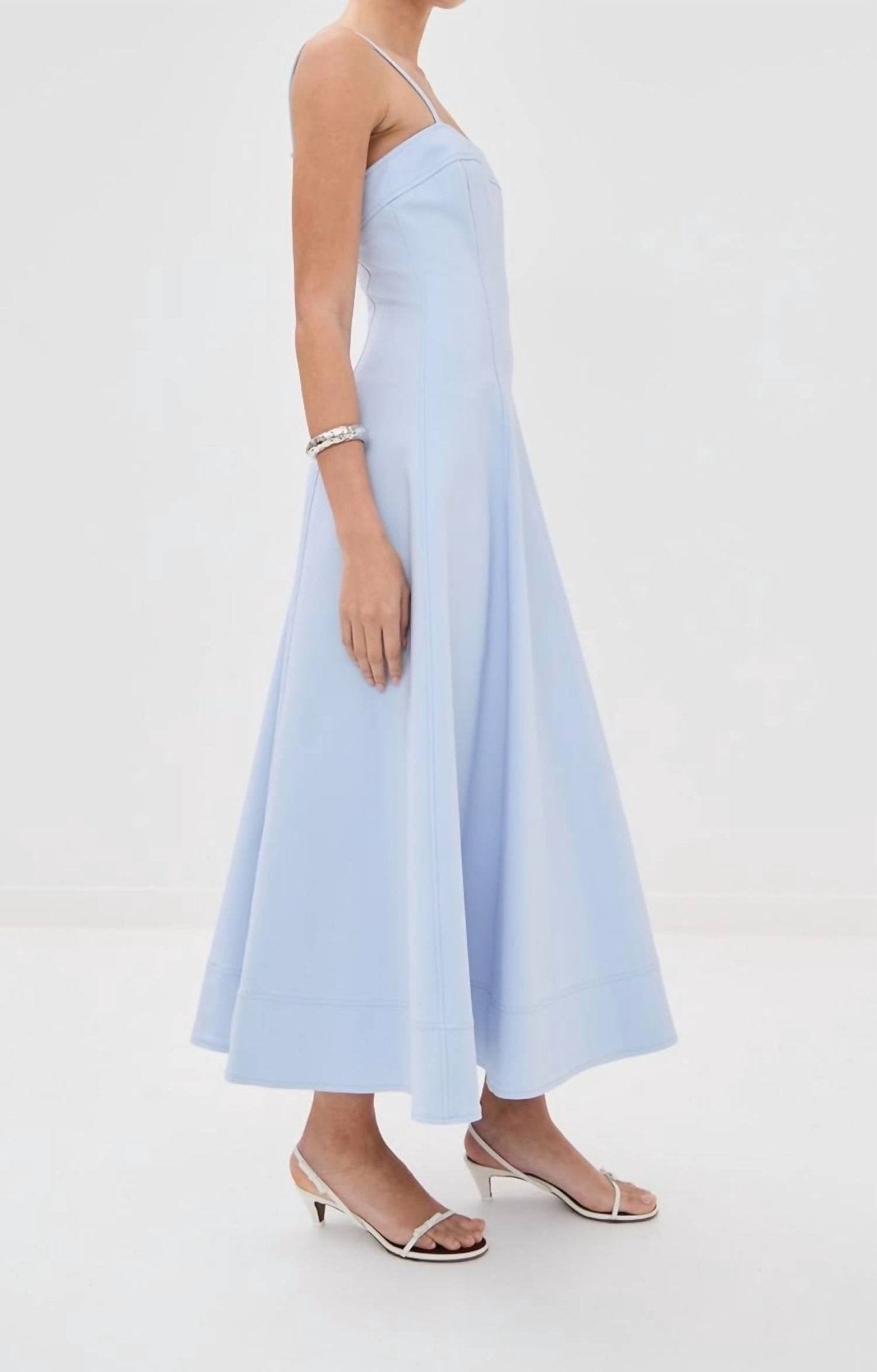 Simkhai - Marisol Sleeveless Midi Dress - blue - clothing - dresses