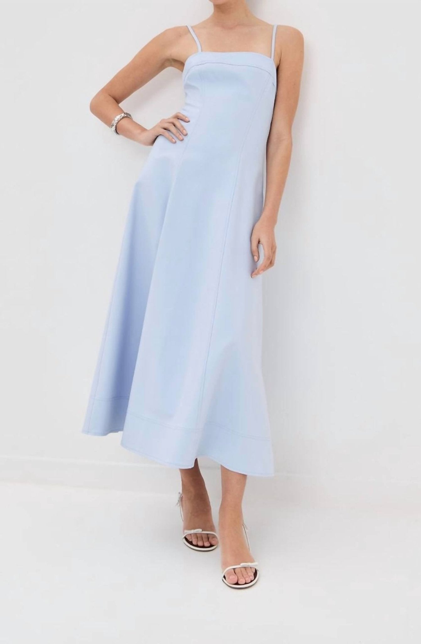 Simkhai - Marisol Sleeveless Midi Dress - blue - clothing - dresses